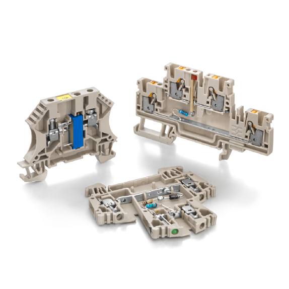 带电子元件的接线端子